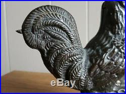 Kyser & Rex Antique Rooster Cast Iron Mechanical Bank 1880s-1890s