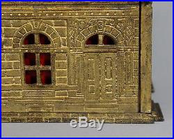 Large 1891 Antique Cast Iron JARVIS Building Traders Bank of Canada, Perfect