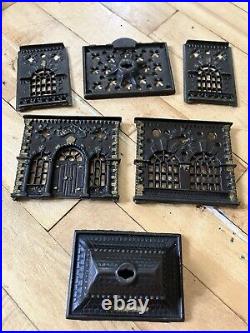 Large Assorted Lot Antique Old Cast Iron Mechanical Novelty Bank Parts