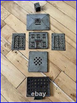 Large Assorted Lot Antique Old Cast Iron Mechanical Novelty Bank Parts