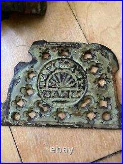 Large Assorted Lot Antique Old Cast Iron Mechanical Novelty Bank Parts