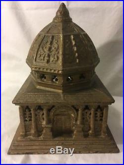 Large Kenton Cast Iron Antique Columbia Toy Bank 9 Inches Tall