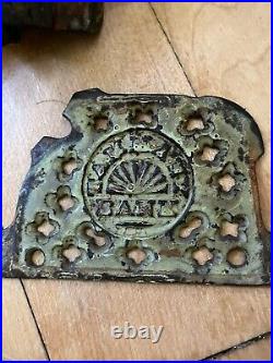 Large Lot Antique Old Cast Iron Mechanical Novelty Bank Parts