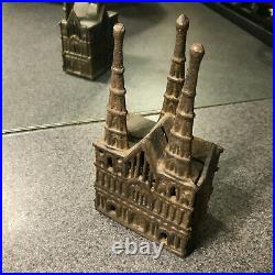 Lichfield Cathedral cast iron building bank VERY RARE nice