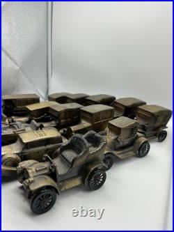 Lot Of 14 Vintage Banthrico 1974 Metal Coin Bank Car Banks Brass early 1900s