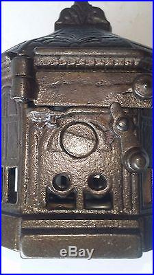MINT Antique Cast Iron SNAP IT Mechanical Bank by H. L. Judd ca. 1895