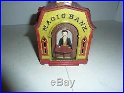 Magic Bank Original Mechanical Bank Cast Iron