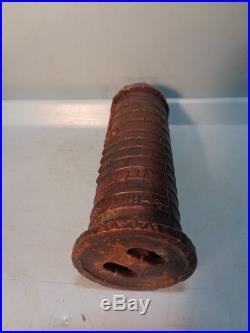 Marietta Silo Cast Iron Bank 5 1/2 USA c. 1900 Copper Electroplated Pristine