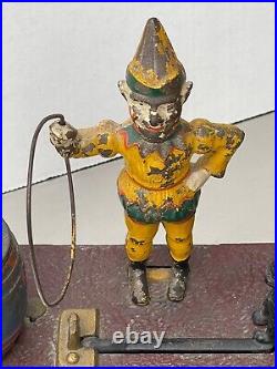 Mechanical Bank trick dog works. 1988. Original paint and lock