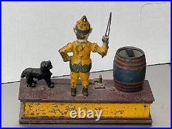 Mechanical Bank trick dog works. 1988. Original paint and lock