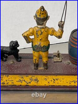 Mechanical Bank trick dog works. 1988. Original paint and lock