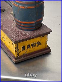 Mechanical Bank trick dog works. 1988. Original paint and lock