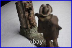 Mechanical cast iron coin bank William Tell 1890