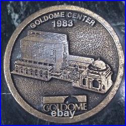 Medallion New York Bank Goldome Mounted