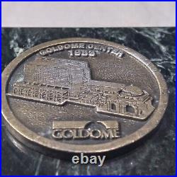 Medallion New York Bank Goldome Mounted