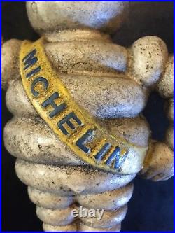 Michelin Popeye Mr. Peanut Slugger 4 Piggy Bank Set Lot Cast Iron Tire Collector