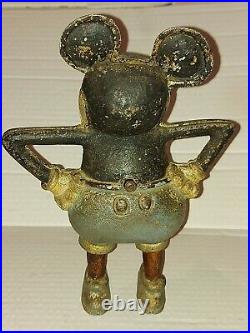 Mickey Mouse Bank Vintage NOT Cast Iron Disney Prewar Toy
