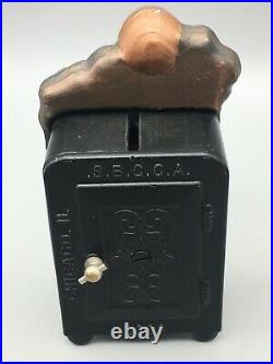 Mrs. O'Leary Cast Iron Safe Bank Copper Dress