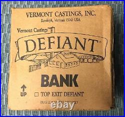 NOS Vintage Miniature Vermont Castings Defiant Wood Stove BANK