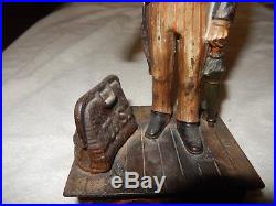 OLD Antique Cast Iron Uncle Sam Mechanical Bank by Shepard Hardware Circa. 1886