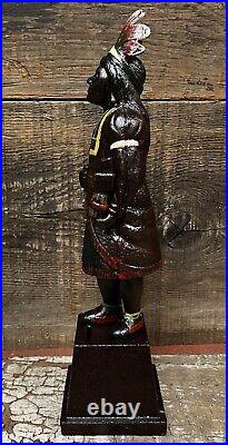 OLD HONESTY 5¢ CIGAR Indian Chief Cast Iron Tobacco Coin Bank