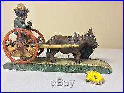 ORIGINAL ANTIQUE BAD ACCIDENT CAST IRON MECHANICAL BANK