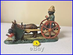 ORIGINAL ANTIQUE BAD ACCIDENT CAST IRON MECHANICAL BANK