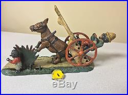 ORIGINAL ANTIQUE BAD ACCIDENT CAST IRON MECHANICAL BANK