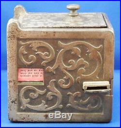 Original Cast Iron Fortune Teller Safe Bank Cira 1900