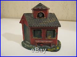ORIGINAL ZOO BANK CAST IRON MECHANICAL BANK By Kyser & Rex Co. Great Paint 134