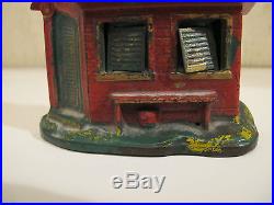 ORIGINAL ZOO BANK CAST IRON MECHANICAL BANK By Kyser & Rex Co. Great Paint 134