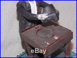 Old Antique Cast Iron Top Hat Magician Mechanical Working Bank