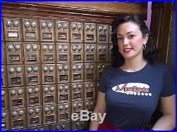 Original 1800's LAMSON Cast Iron Coin Changer Bank w lit Marquee Watch Video