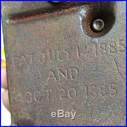 Original 1800s Shepherd hardware speaking dog mechanical bank Cast Iron