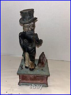 Original 19th Century 1886 Cast Iron Uncle Sam Mechanical Bank