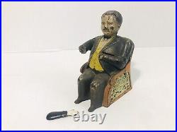 Original Cast Iron Tammany Hall Mechanical Bank 1873 J. E. Stevens