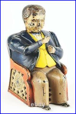 Original Cast Iron Tammany Hall Mechanical Bank 1873 J. E. Stevens