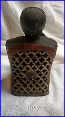 Original Cast Iron Tammany Mechanical Bank by J & E Stevens 1873 Little Fat Man