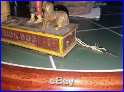 Original Cast Iron Trick Dog Mechanical Bank 1888 Beautiful Antique by Hubley