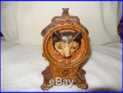Original Cat And Mouse Painted Cast Iron Mechanical Bank 1891 J & E Stevens