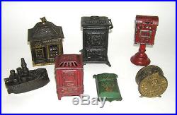 Original Dent Airmail Mailbox On Pedestal Cast Iron Bank NO RESERVE DAKOTApaul