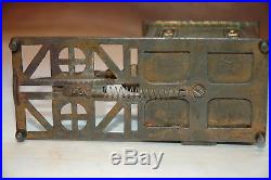 Original Gem Cast Iron Mechanical Bank, Near Mint Condition & No Reserve Look