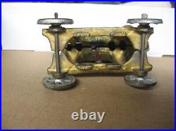 Original Old Cast Iron Elephant Bank On Wheels Childs Childrens Toy