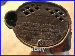 Original Shepard Hardware Humpty Dumpty Cast Iron Mechanical Bank Circa 1884