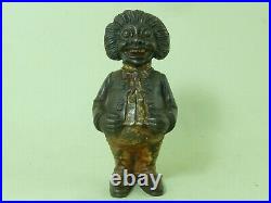 Original Standing Jolly Bank English Cast Iron Painted Antique
