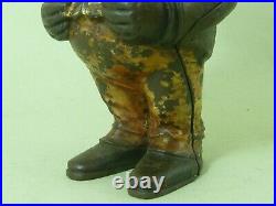 Original Standing Jolly Bank English Cast Iron Painted Antique