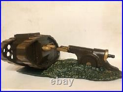 Original Starkie's Tank And Cannon Cast Iron Mechanical Bank c. 1920's