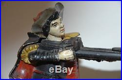 Original William Tell Cast Iron Mechanical Bank 1896 Exceptional Condition Look