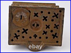 Pat 1875 J & E Stevens Cast Iron Roof Bank Penny Savings Antique Still Bank Pat 1875 J & E Stevens Cast Iron Roof Bank Penny Savings Antique Still Bank