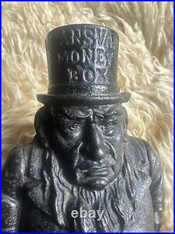 Paul Kruger Cast Iron Still Bank Ca. 1880, Transvaal Figural Money Box
